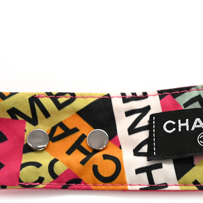 Chanel Cotton Canvas Logo CC Visor Pink Black 7 of 7