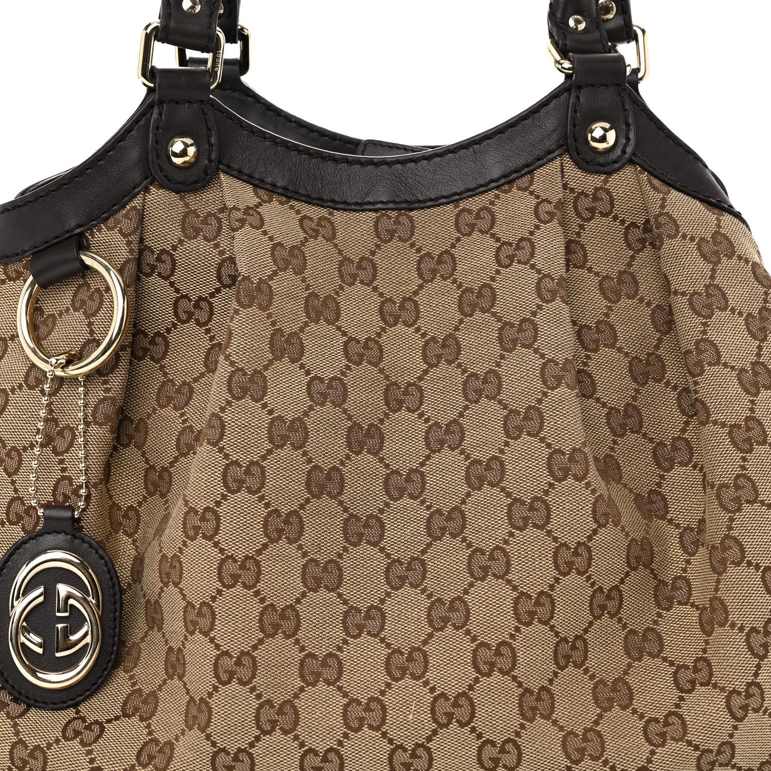 Gucci Monogram Medium Sukey Tote Beige Ebony Black 8 of 10