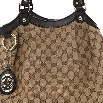 Gucci Monogram Medium Sukey Tote Beige Ebony Black 8 of 10