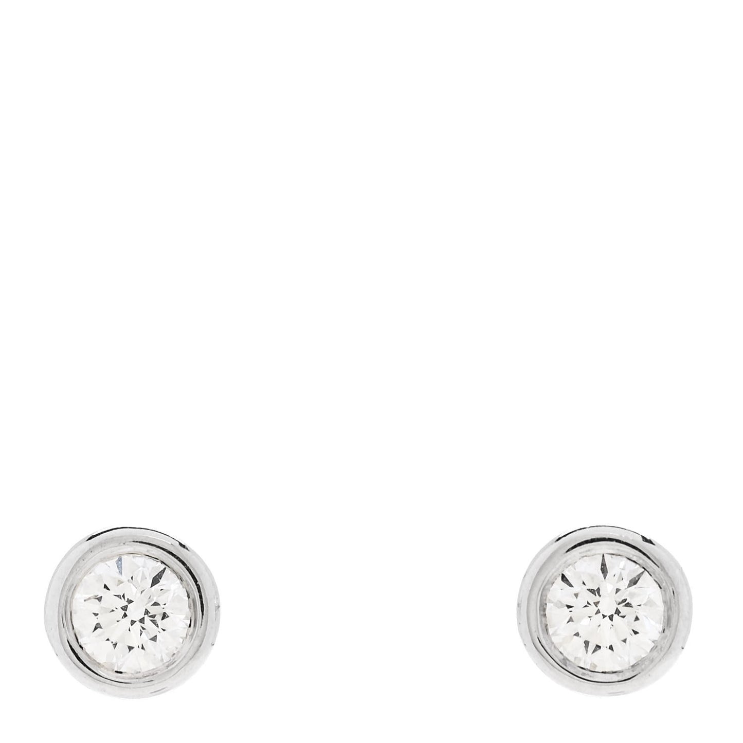 Platinum Diamond .54ctw Elsa Peretti Diamonds By The Yard Earrings