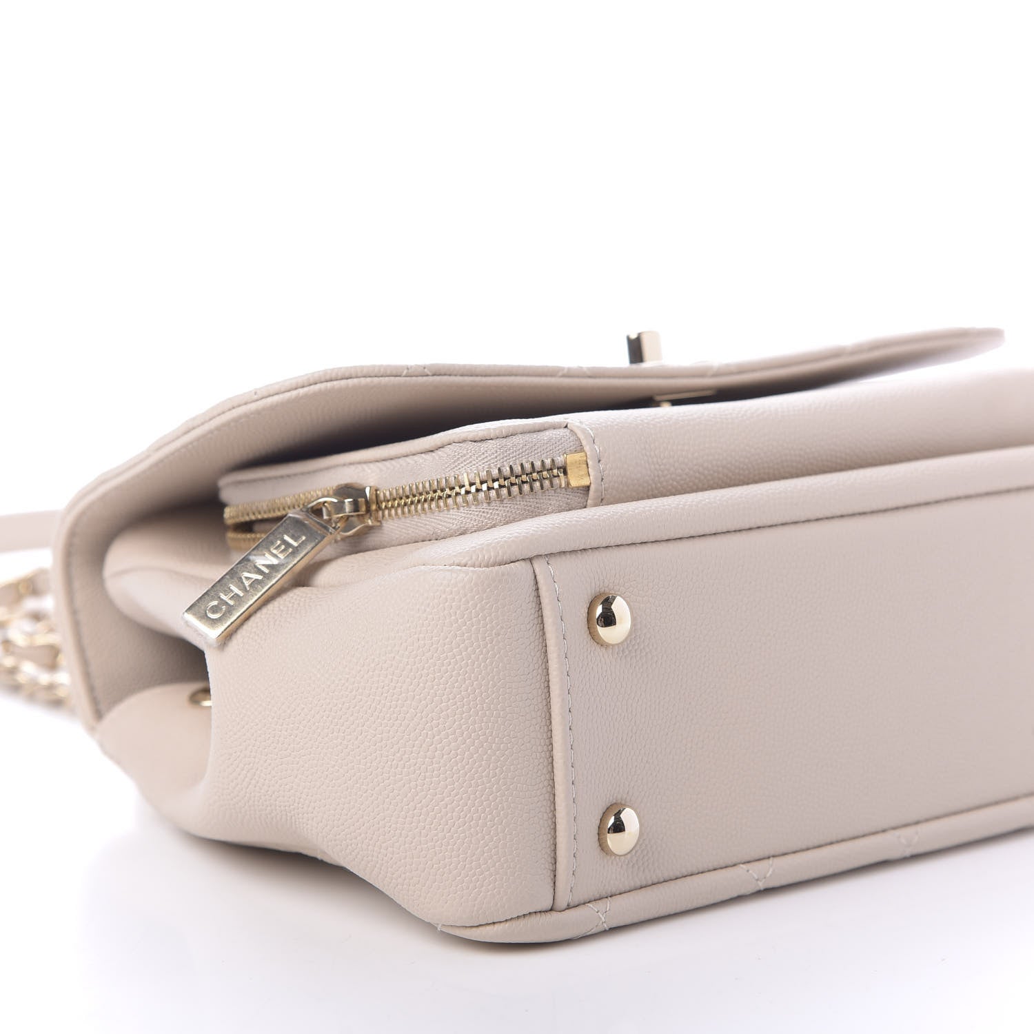 Chanel Caviar Quilted Medium Business Affinity Flap Light Beige 6 of 12
