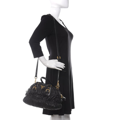 Prada Nappa Gaufre Tote Black 2 of 10