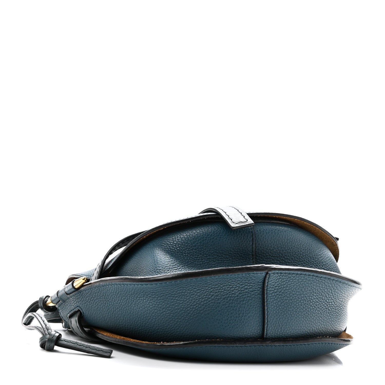 Loewe Grained Calfskin Small Gate Crossbody Bag Petroleum Blue Cypress 4 of 9
