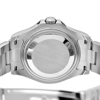 Rolex Stainless Steel Platinum 35mm Yacht-Master Watch Silver 168622 6 of 7