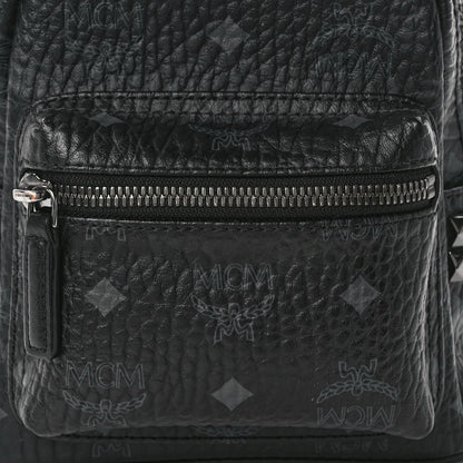 MCM Visetos Side Stud X-Mini Stark Bebe Boo Backpack Black 9 of 13
