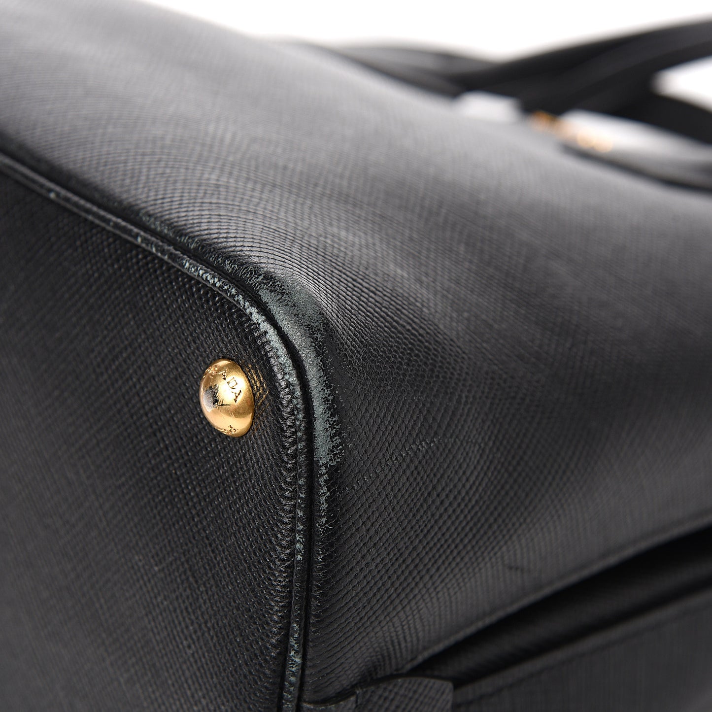 Saffiano Lux Open Promenade Tote Black