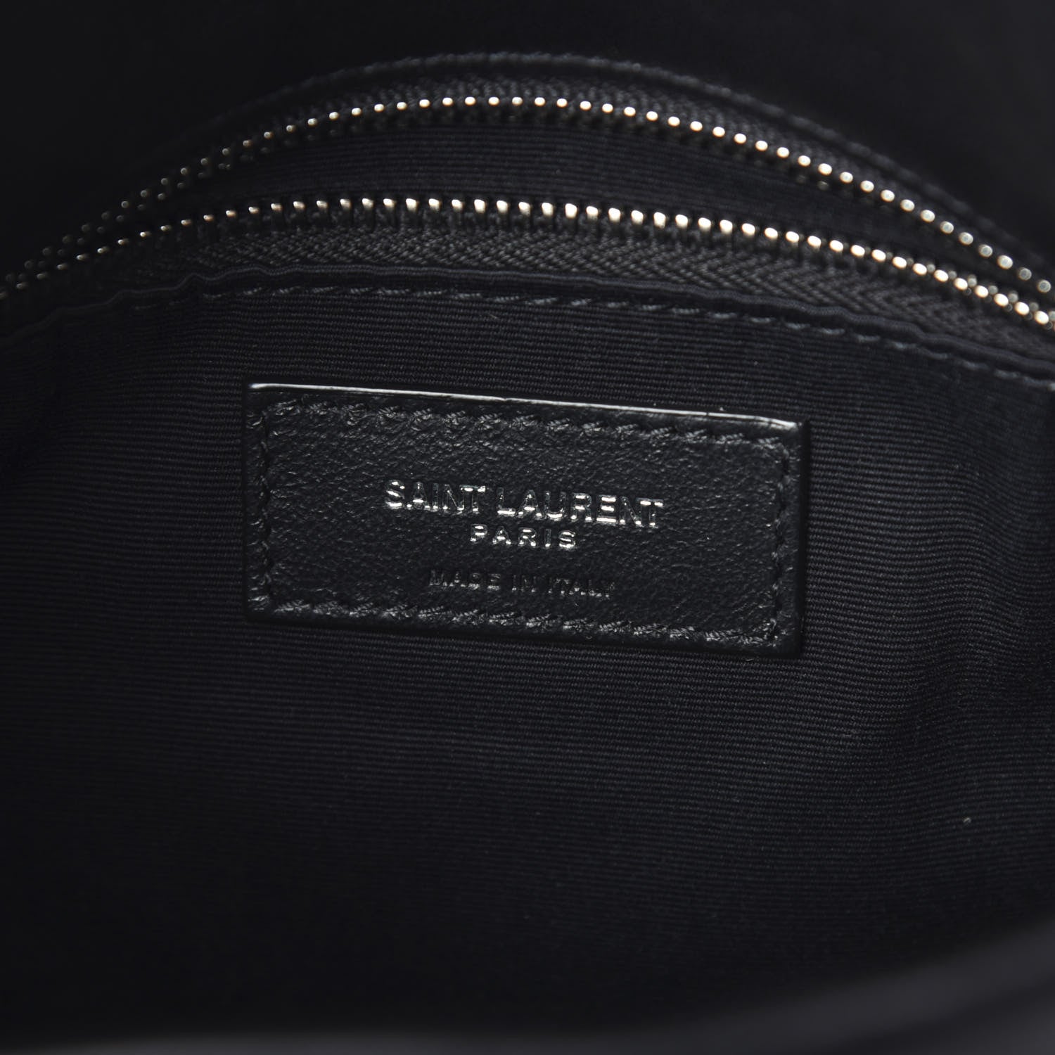 Saint Laurent Lambskin Quilted Small Loulou Puffer Monogram Chain Satchel Black 6 of 9