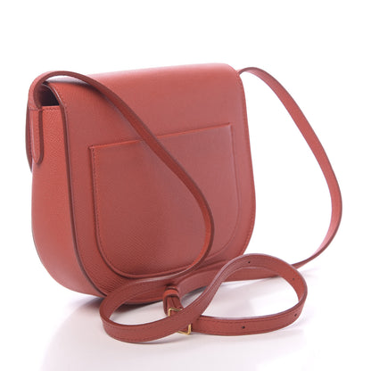 Celine Grained Calfskin Small Trotteur Terracotta 2 of 9