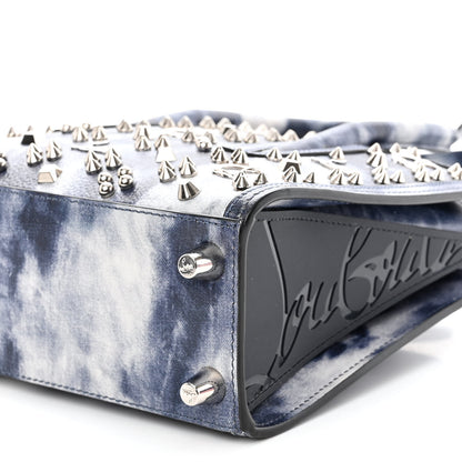 Christian Louboutin Metallic Calfskin Tie Dye Spikes Loubinthesky Mini Paloma Multicolor Silver 9 of 9