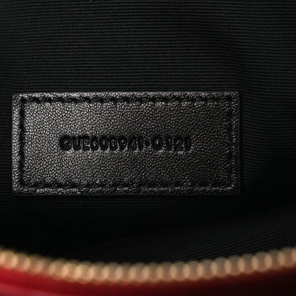 Saint Laurent Grained Lambskin Quilted Mini Becky Double Zip Bag Rouge Eros 7 of 11