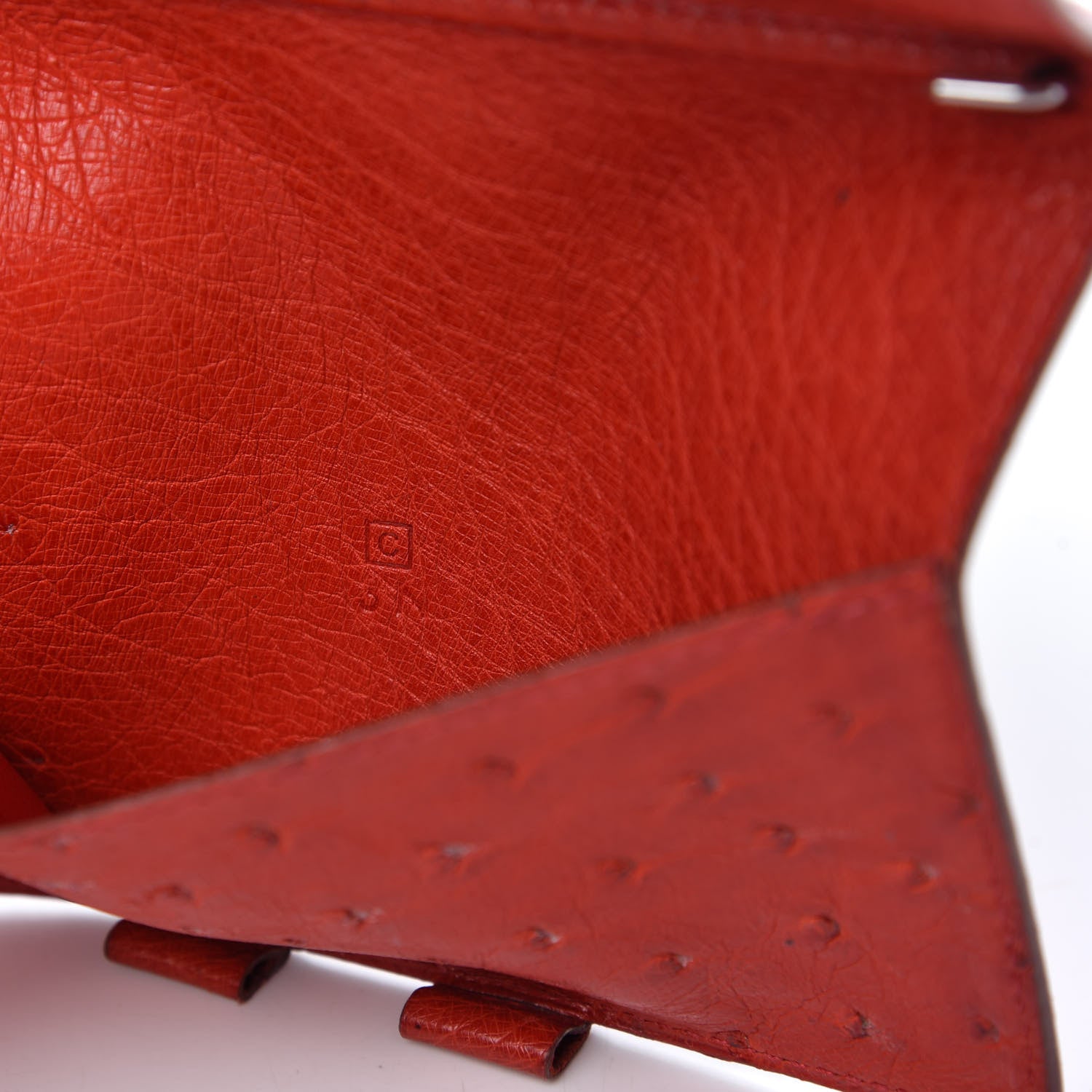 Hermes Ostrich Vision Agenda Cover PM Rouge Vif 7 of 8