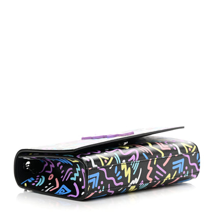 Saint Laurent Grain De Poudre Small Monogram Graphic Print Kate Satchel Black 4 of 13