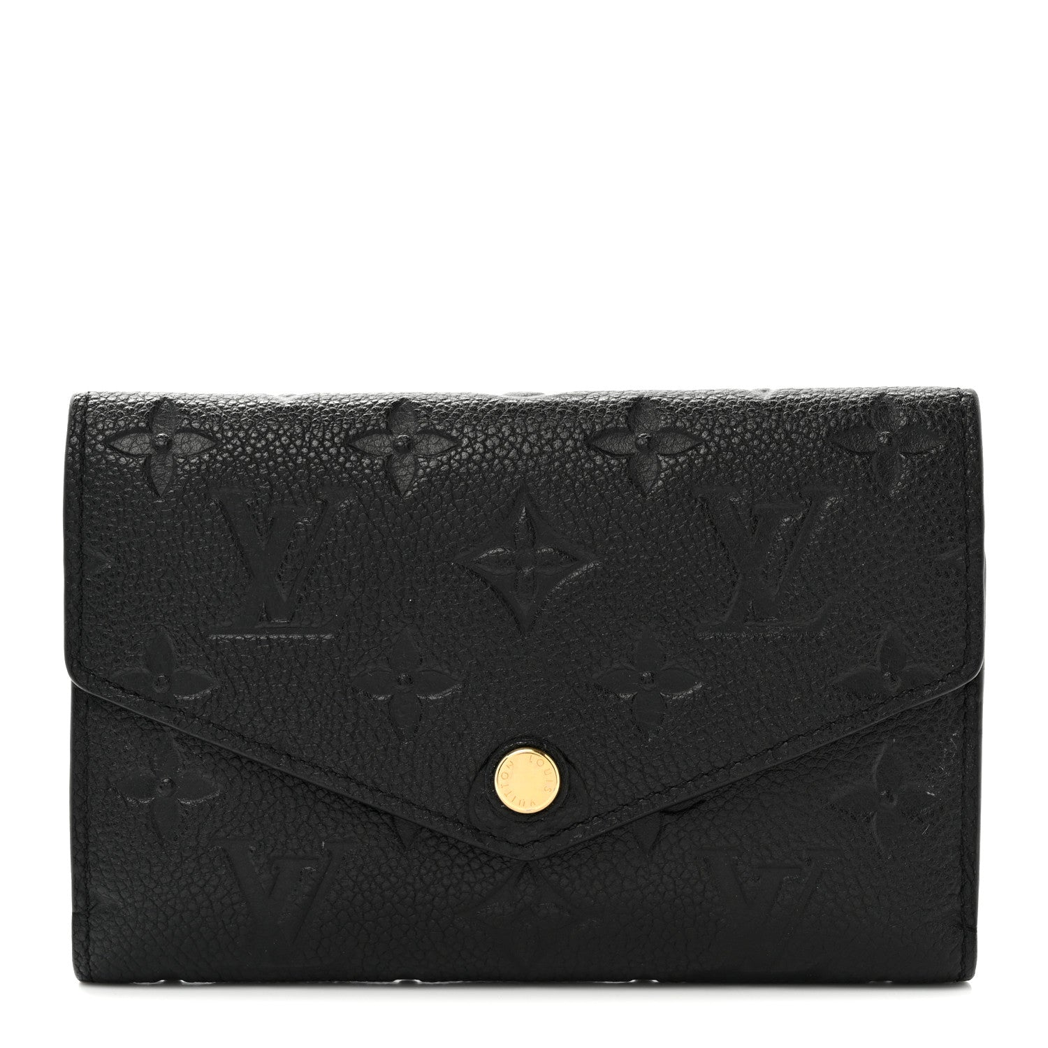 Louis Vuitton Empreinte Compact Curieuse Wallet Black 1 of 8