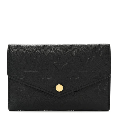 Louis Vuitton Empreinte Compact Curieuse Wallet Black 1 of 8