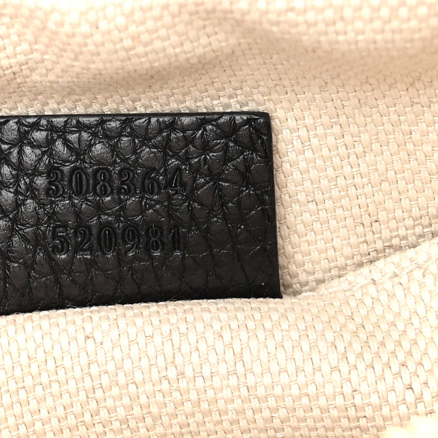 Pebbled Calfskin Small Soho Disco Bag Black