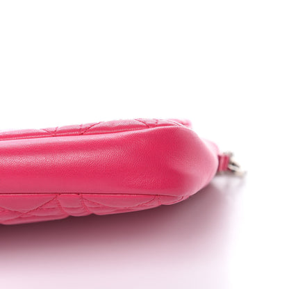 Christian Dior Lambskin Cannage New Lock Pouch Fuchsia 9 of 17