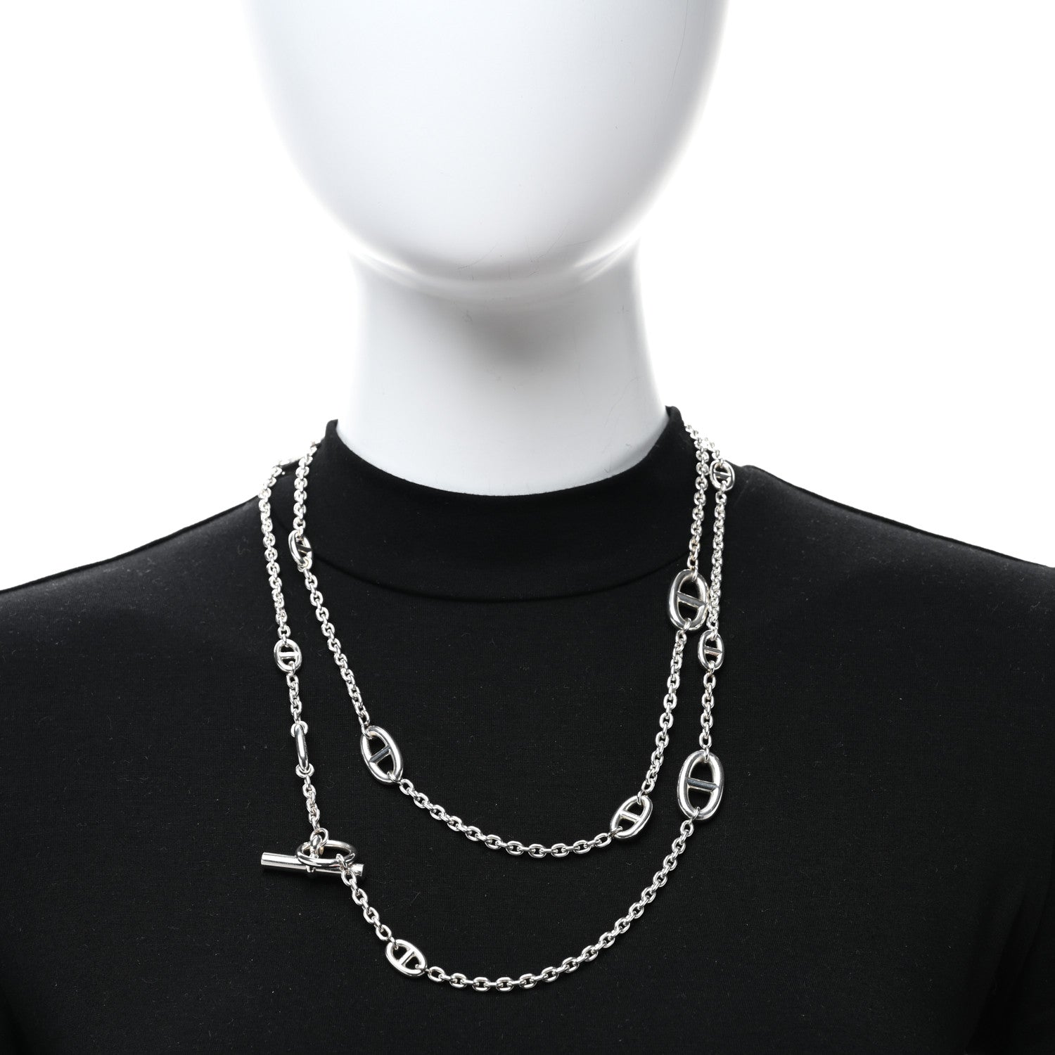 Hermes Sterling Silver Farandole Necklace 120 3 of 4