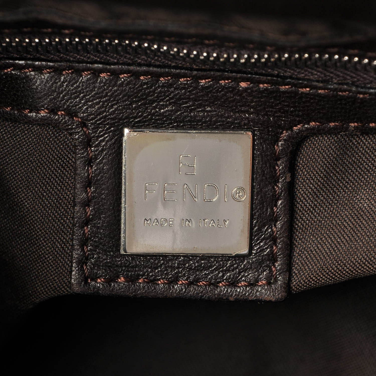 Fendi Calfskin Forever Mama Baguette Brown 6 of 11