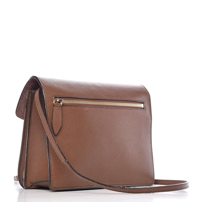 Burberry Derby Calfskin House Check Small Macken Crossbody Bag Tan 3 of 16