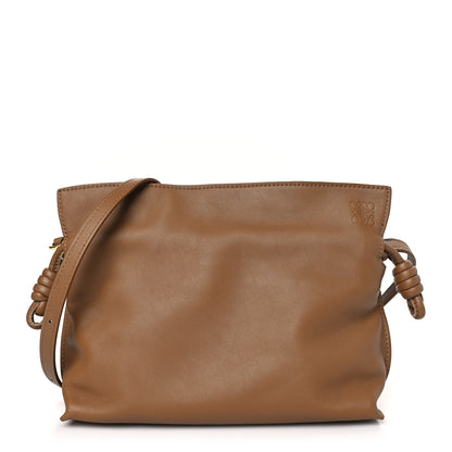 Loewe X SUNA FUJITA Nappa Flamenco Knot Clutch Brown 1 of 8