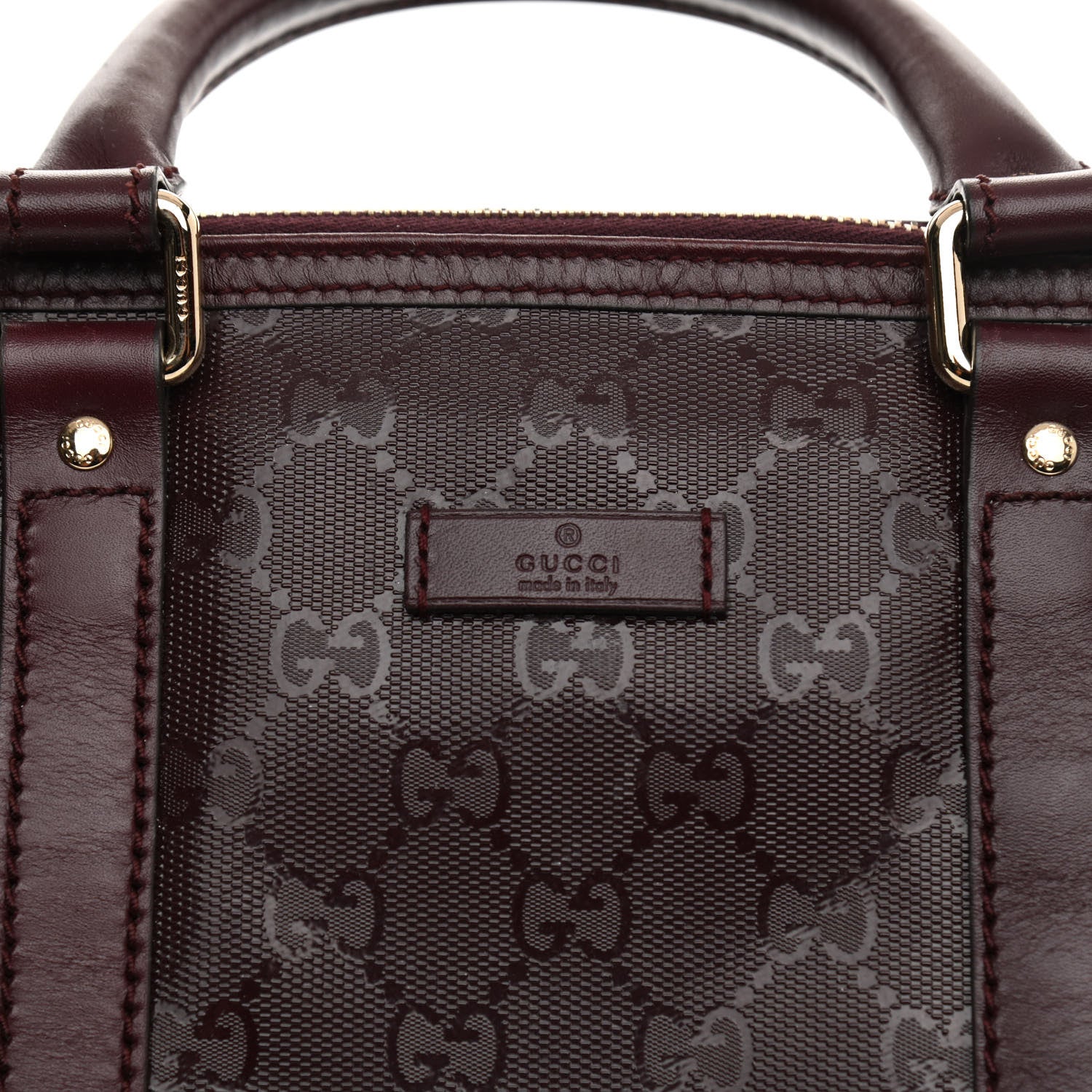 Gucci Imprime Monogram Medium Joy Boston Bordeaux 11 of 11
