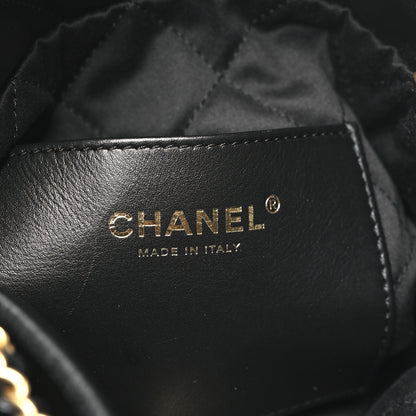 Chanel Shiny Calfskin Quilted Mini Chanel 22 Black 6 of 11