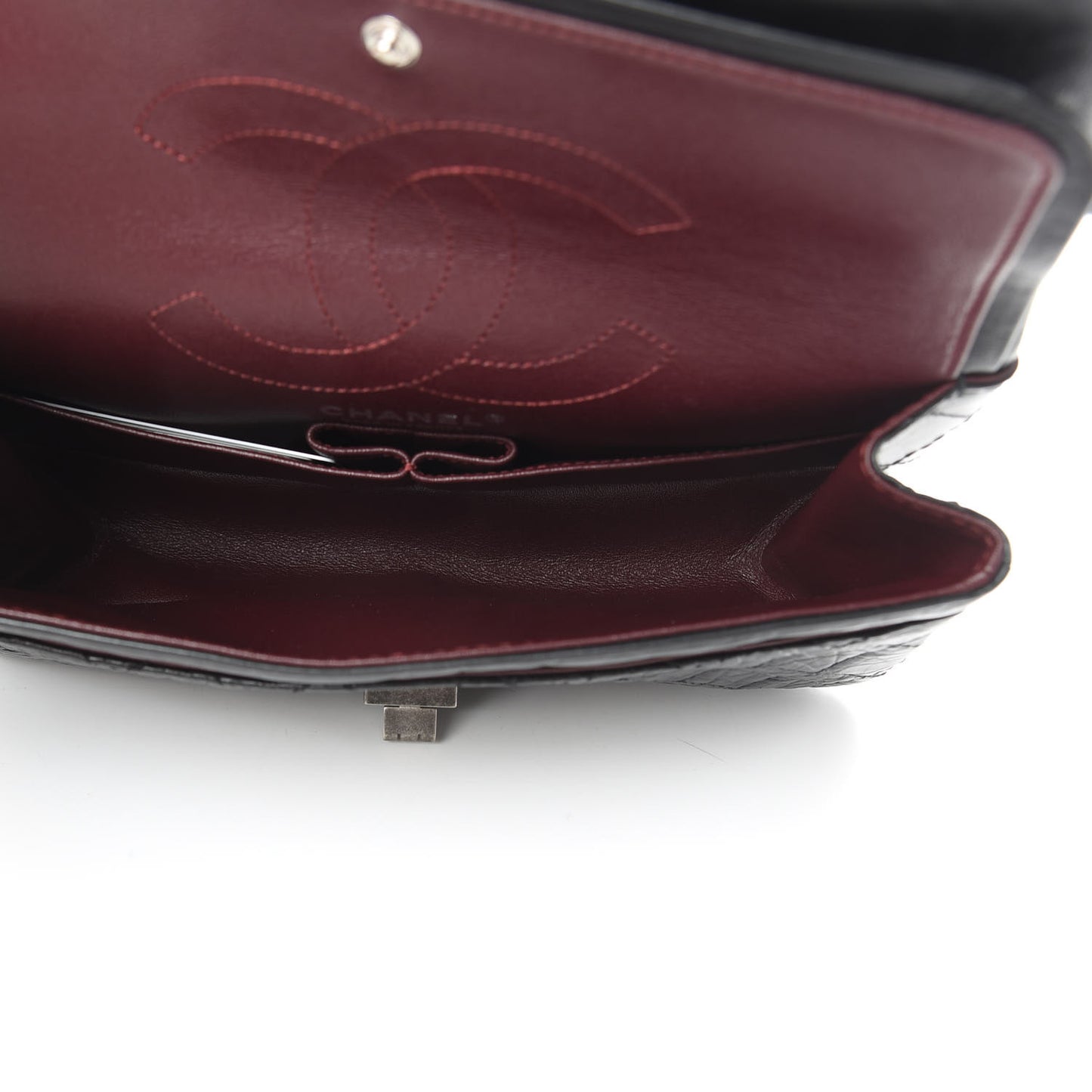 Aged Calfskin Quilted 2.55 Reissue 225 Flap Black