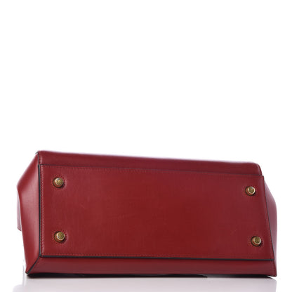 Celine Smooth Calfskin Large Edge Shoulder Bag Red 4 of 18
