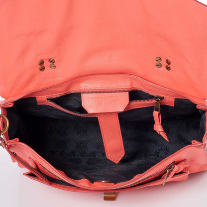 Proenza Schouler Lambskin PS1 Medium Satchel Neon Coral 10 of 11