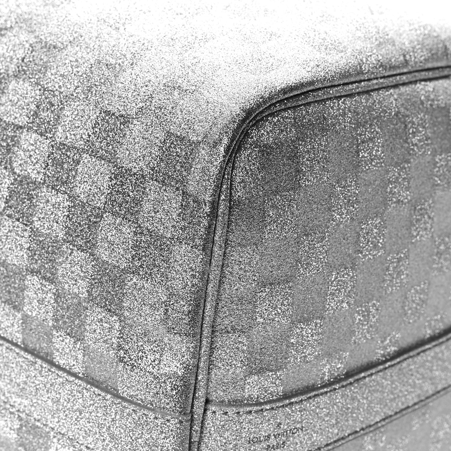Louis Vuitton Damier Glitter Keepall Bandouliere 50 Silver 9 of 11