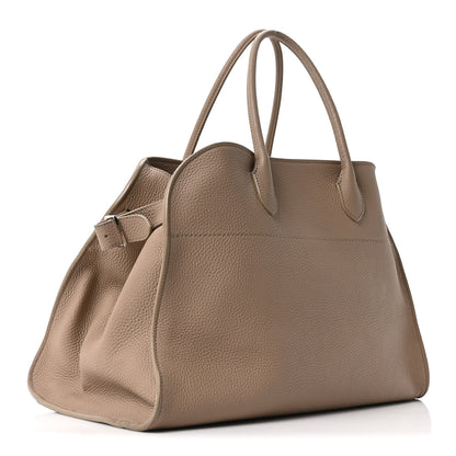 The Row Matte Grained Calfskin Soft Margaux 15 Dark Taupe 3 of 9