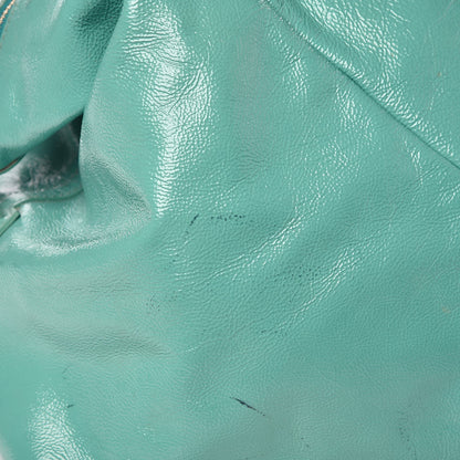 Saint Laurent Patent Calfskin Medium Easy Sac Turquoise 8 of 11