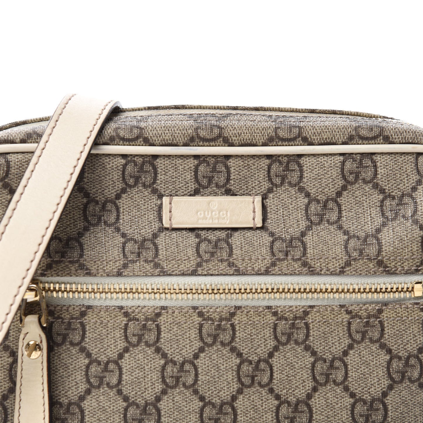 GG Plus Monogram Small Shoulder Bag Off White