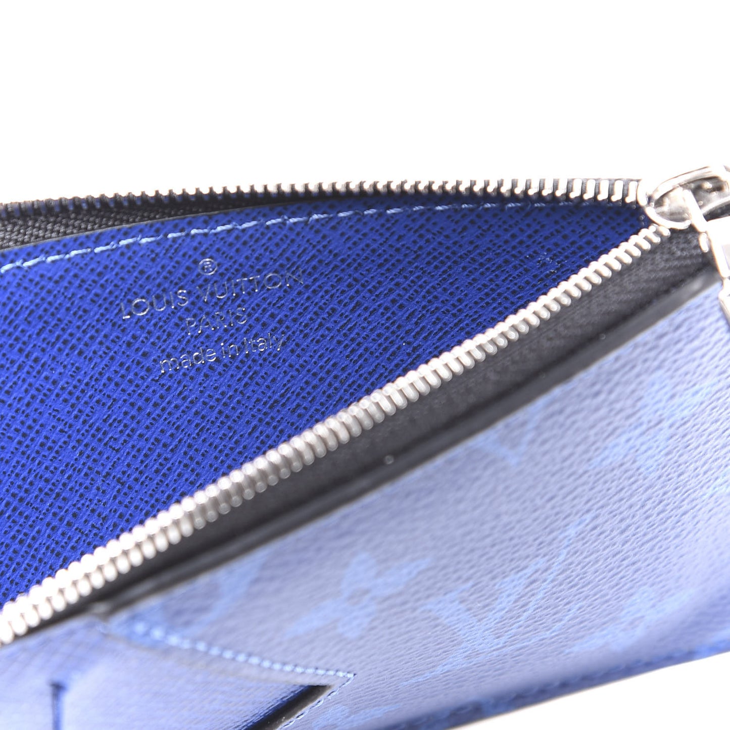 Monogram Taiga Coin Card Holder Cobalt