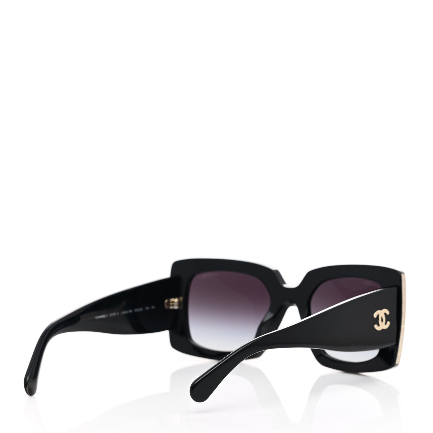 Acetate Rectangle Sunglasses 5435 Black