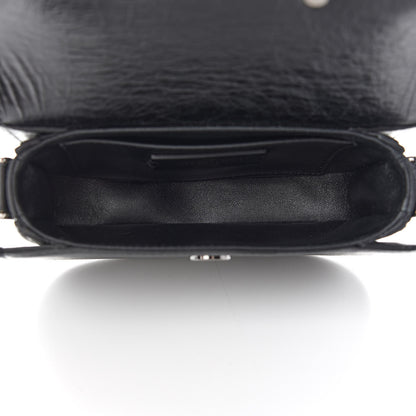 Valentino Garavani Brushed Calfskin Small Supervee Crossbody Bag Black 7 of 8