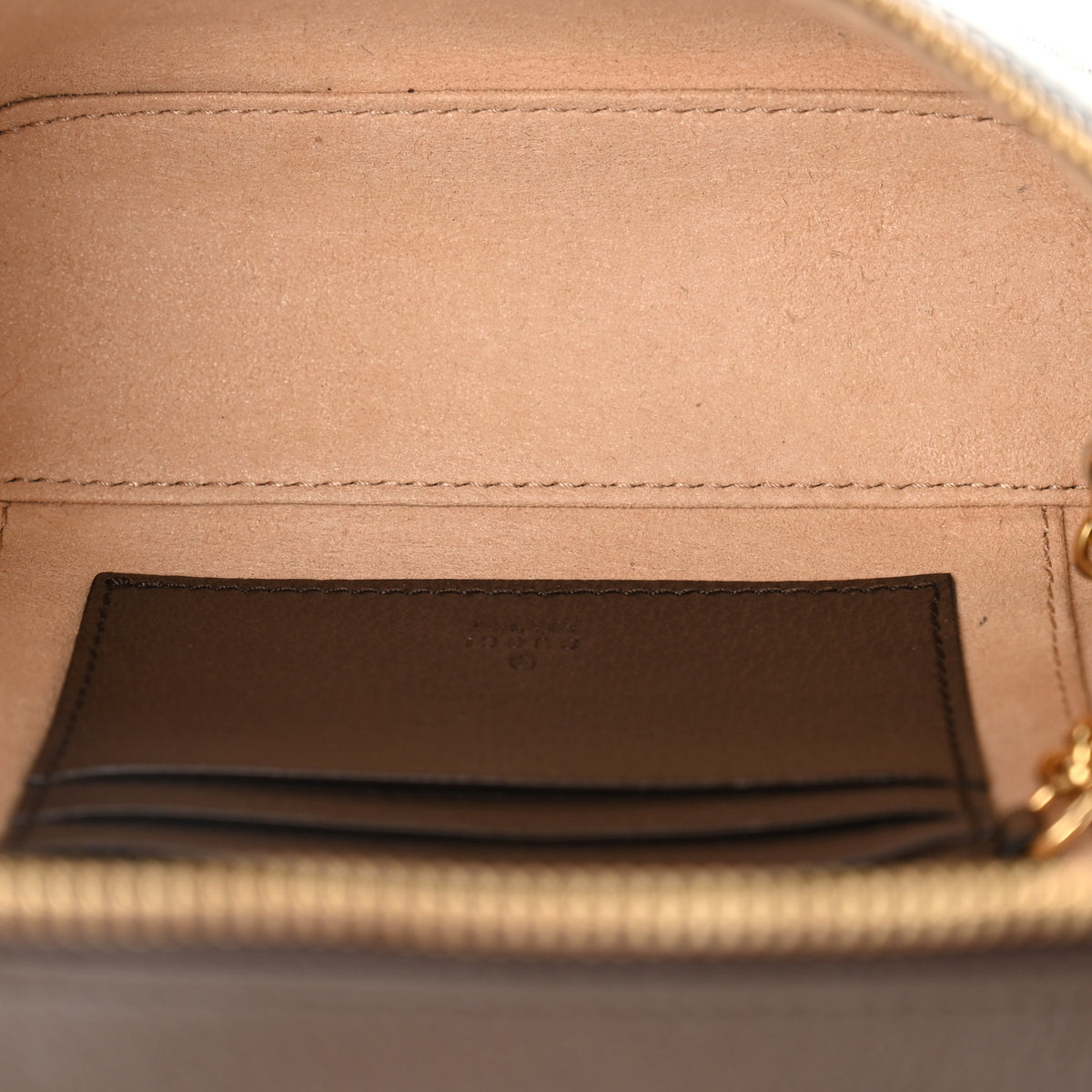 Gucci GG Supreme Monogram Textured Dollar Calfskin Web Ophidia Belt Bag 95 38 Beige Ebony New Acero 5 of 11