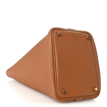 Hermes Taurillon Clemence Picotin Lock 18 PM Gold 5 of 19