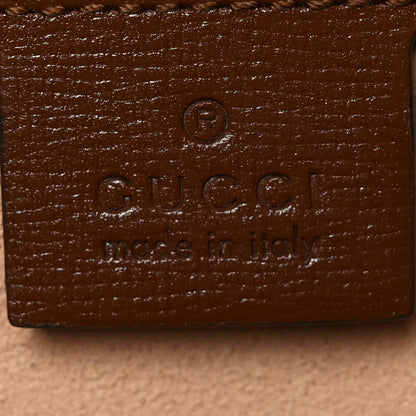 Gucci GG Supreme Monogram Azalea Calfskin Web Medium Jackie 1961 Hobo Beige Ebony Brown Sugar 11 of 19