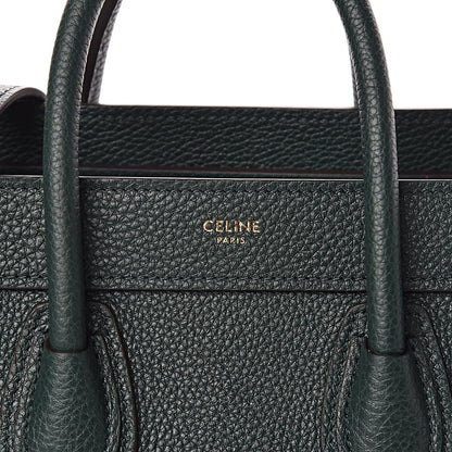 Celine Drummed Calfskin Nano Luggage Amazone 6 of 11