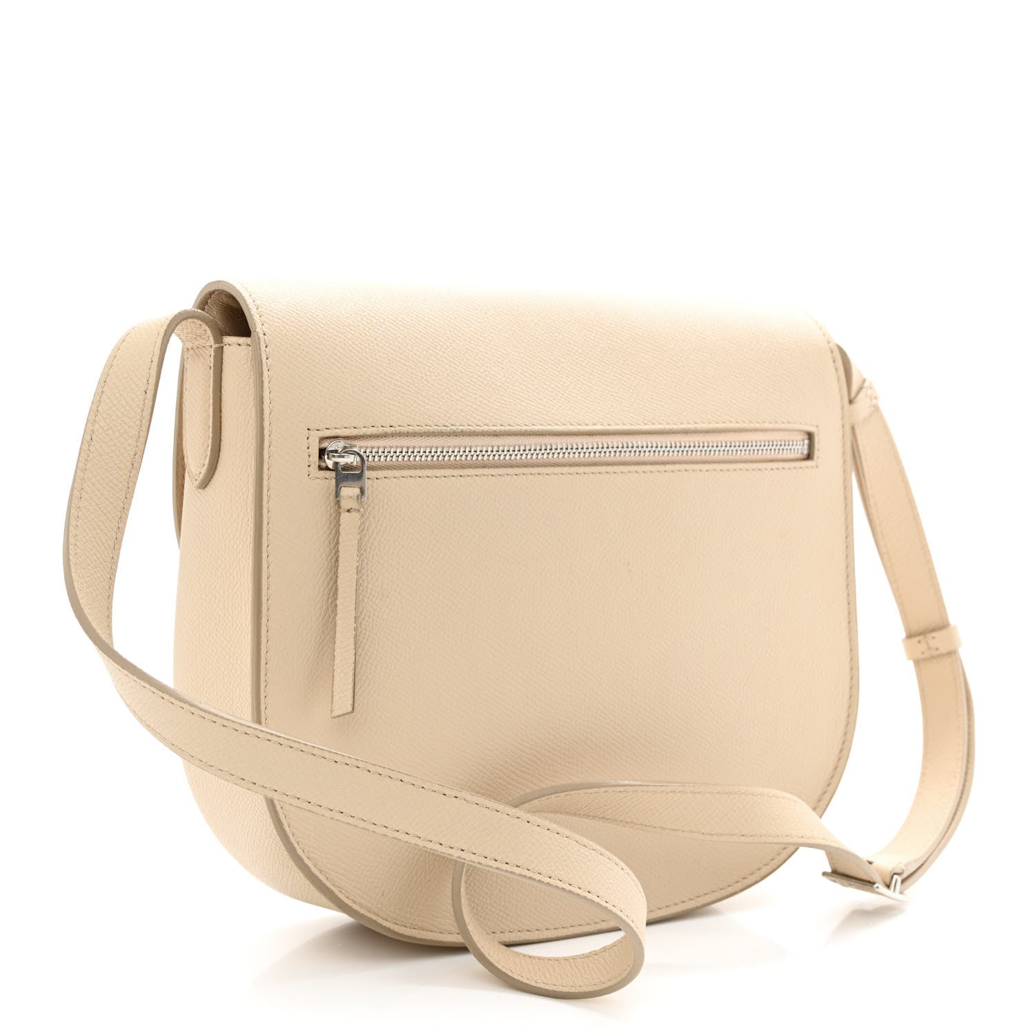 Celine Grained Calfskin Medium Trotteur Light Taupe 3 of 11
