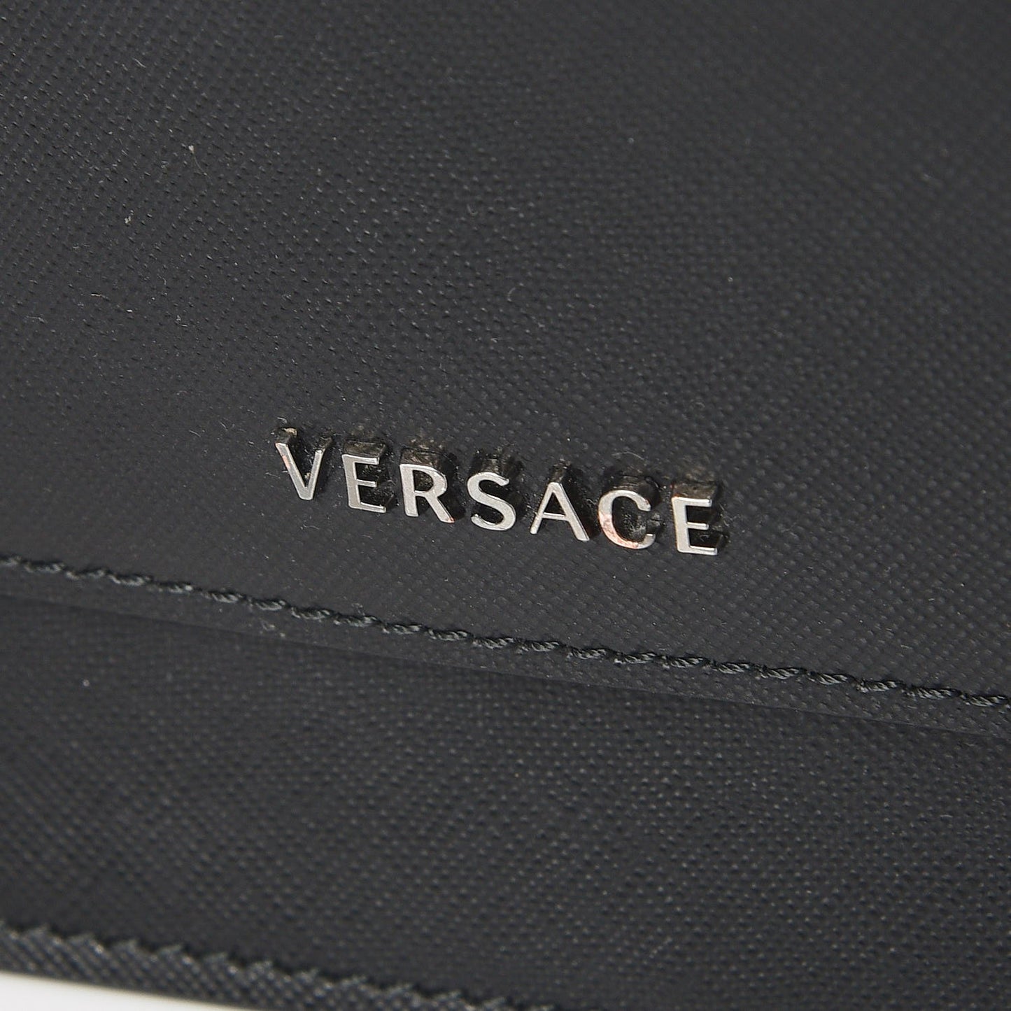 Grained Calfskin Crossbody Bag Black