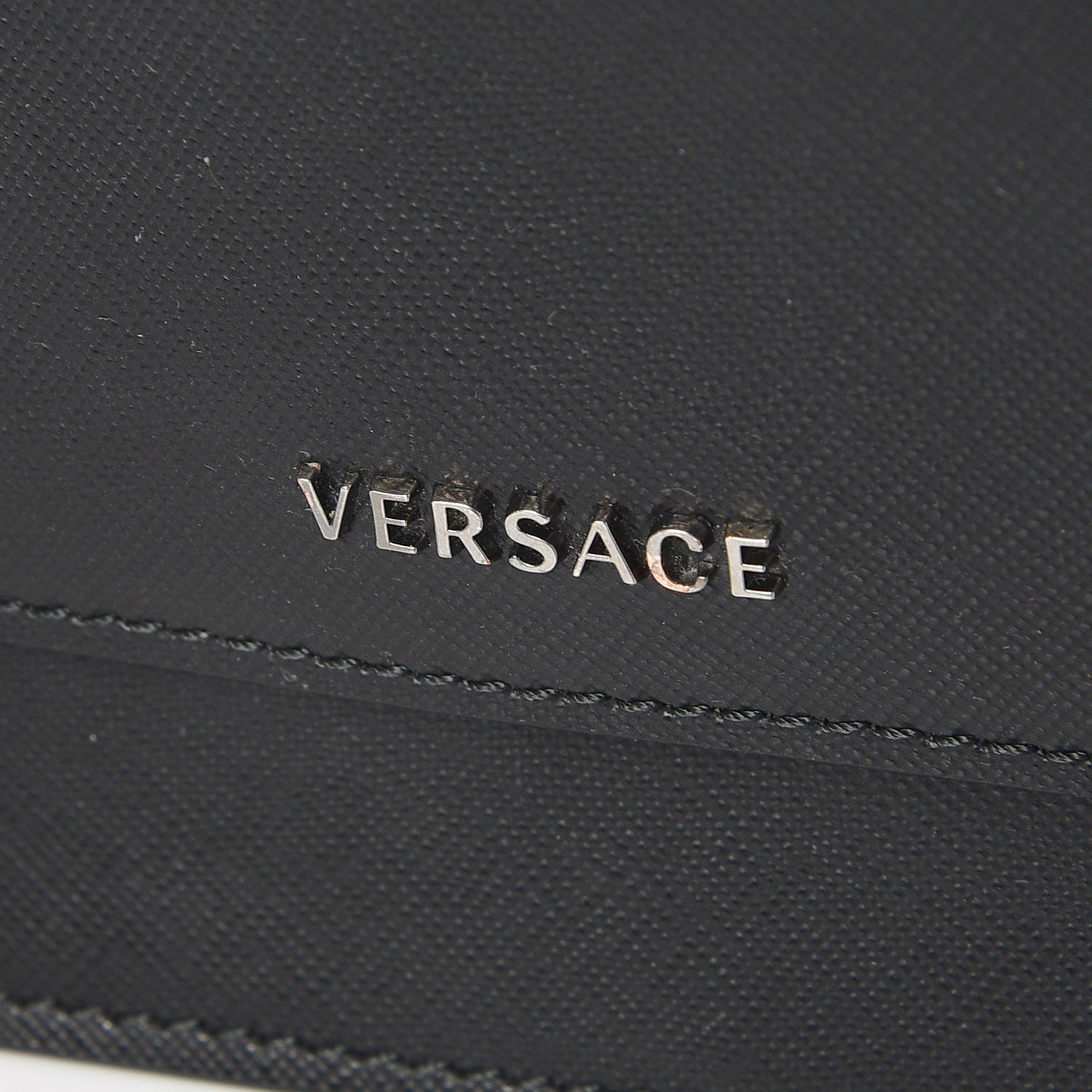 Versace Grained Calfskin Crossbody Bag Black 7 of 7