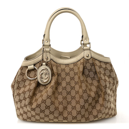 Gucci Monogram Medium Sukey Tote Off White 1 of 11
