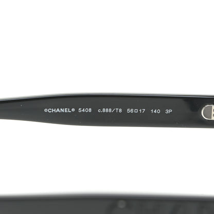 Chanel Acetate Polarized Square Sunglasses 5408 Black 5 of 8