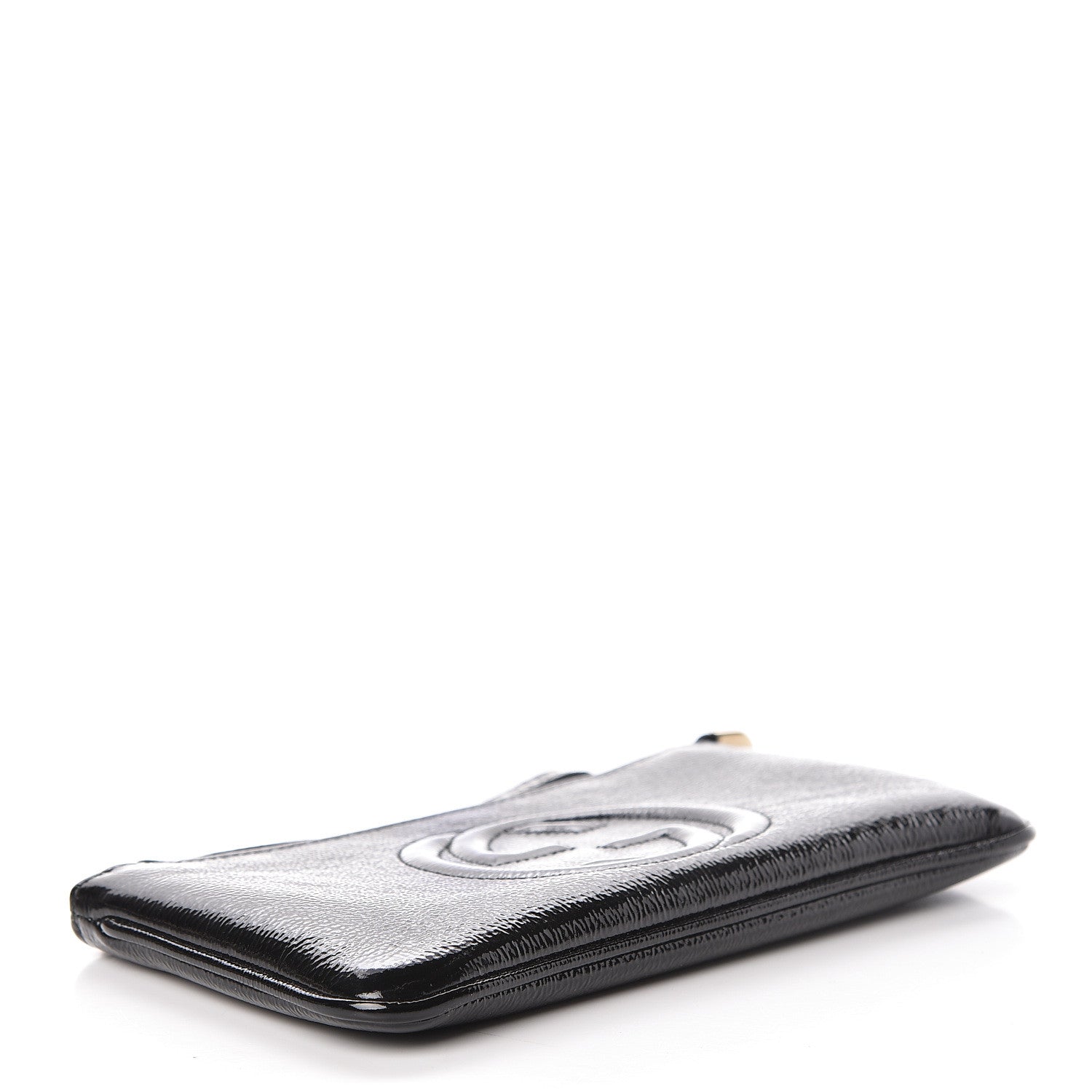 Gucci Soft Patent Soho Wristlet Black 4 of 9