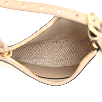 Gucci GG Supreme Monogram Textured Dollar Calfskin Small Ophidia Hobo Beige Mystic White Oatmeal 5 of 11