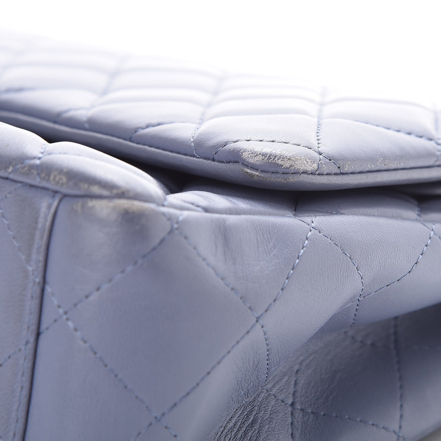 Lambskin Quilted Maxi Double Flap Purple