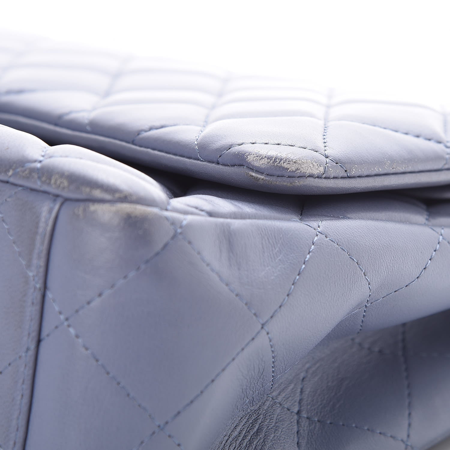 Chanel Lambskin Quilted Maxi Double Flap Purple 17 of 17