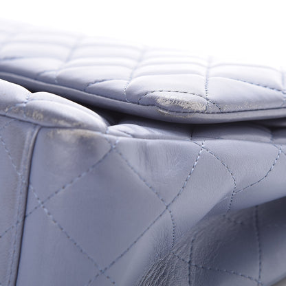 Chanel Lambskin Quilted Maxi Double Flap Purple 17 of 17